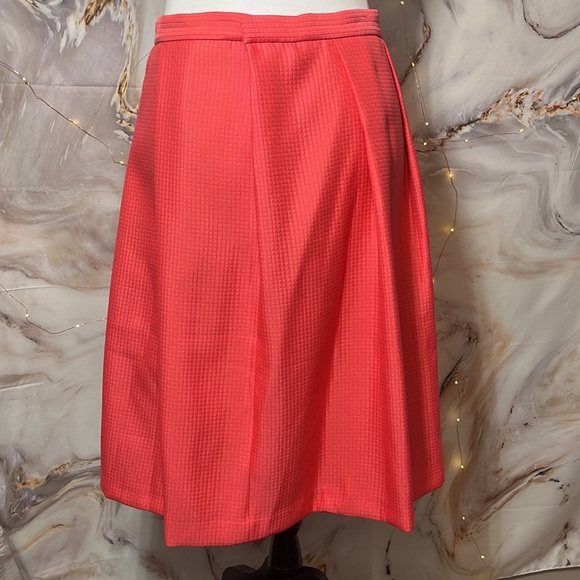 Asos Midi Hot Pink Pleated Skirt Size 10 - Picture 4 of 12